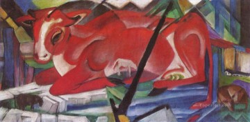 抽象的かつ装飾的 Painting - 世界の牛表現主義者